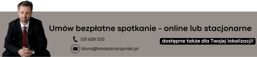 Umów bezpłatne spotkanie - online lub stacjonarne - dla osób z całej Polski