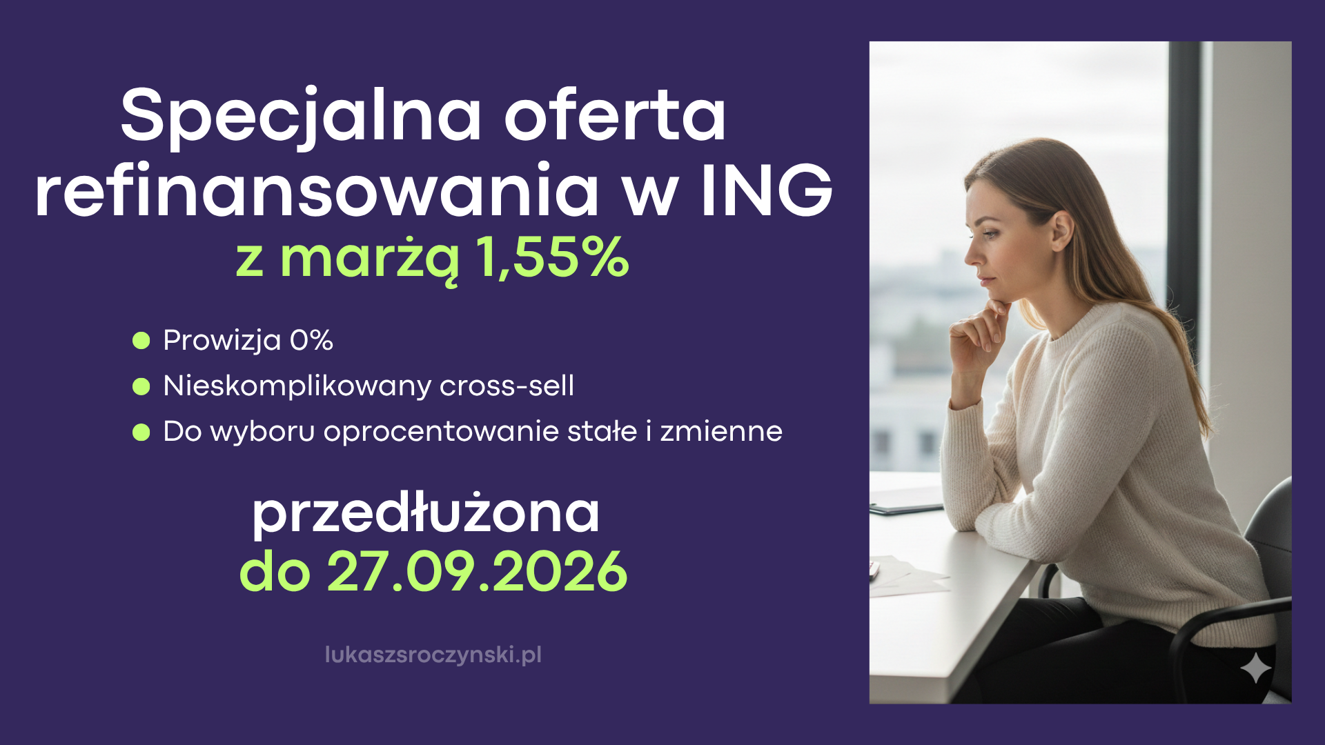 Specjalna oferta na refinansowanie w ING