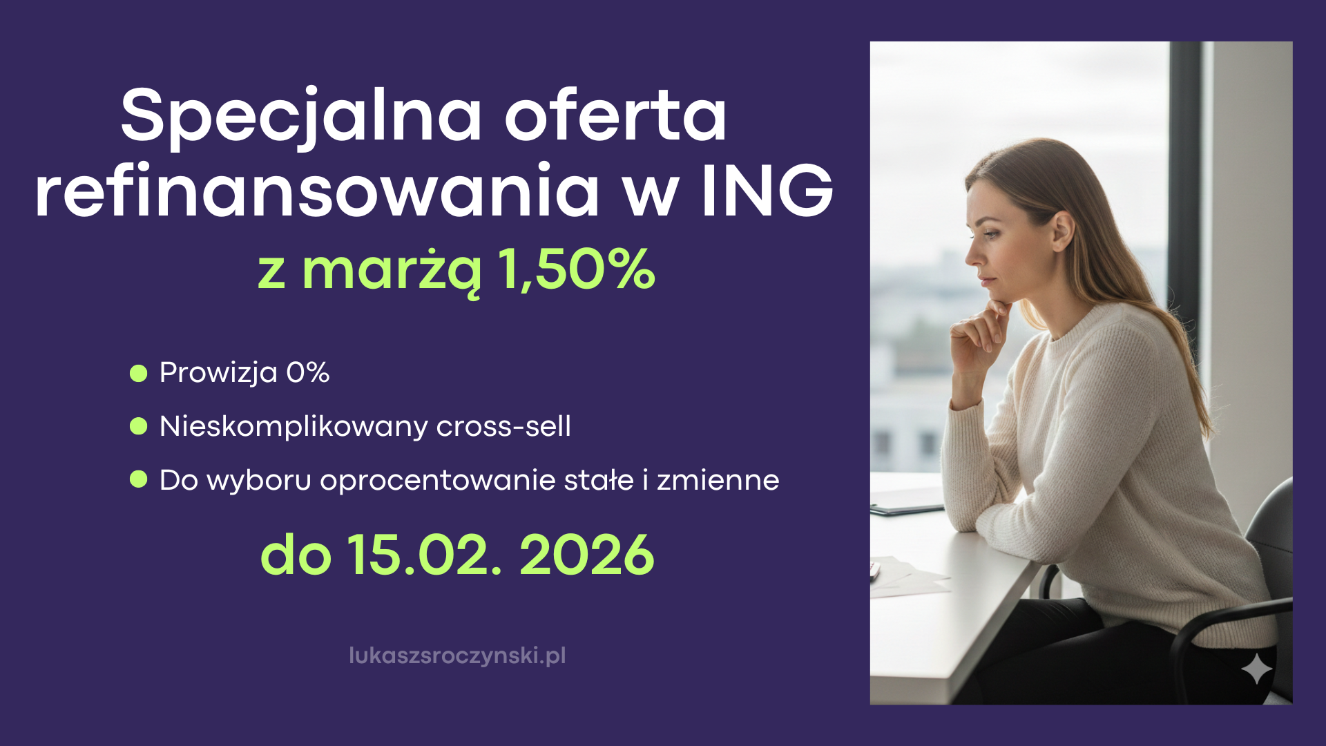 Specjalna oferta na refinansowanie w ING