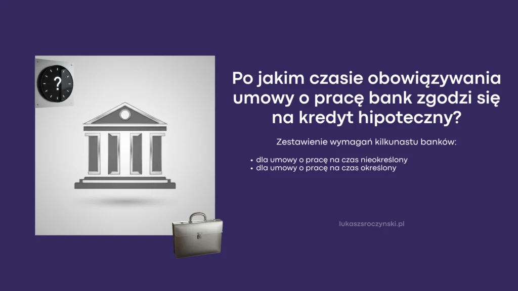 Ile miesięcy trzeba przepracować na etacie, by otrzymać kredyt hipoteczny?