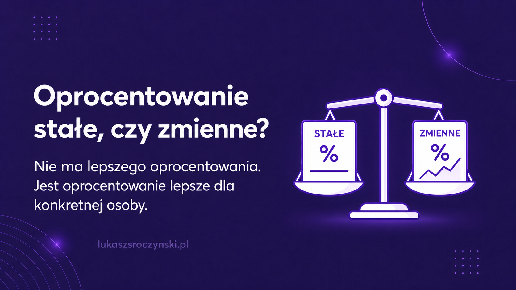 Oprocentowanie stałe, czy zmienne?