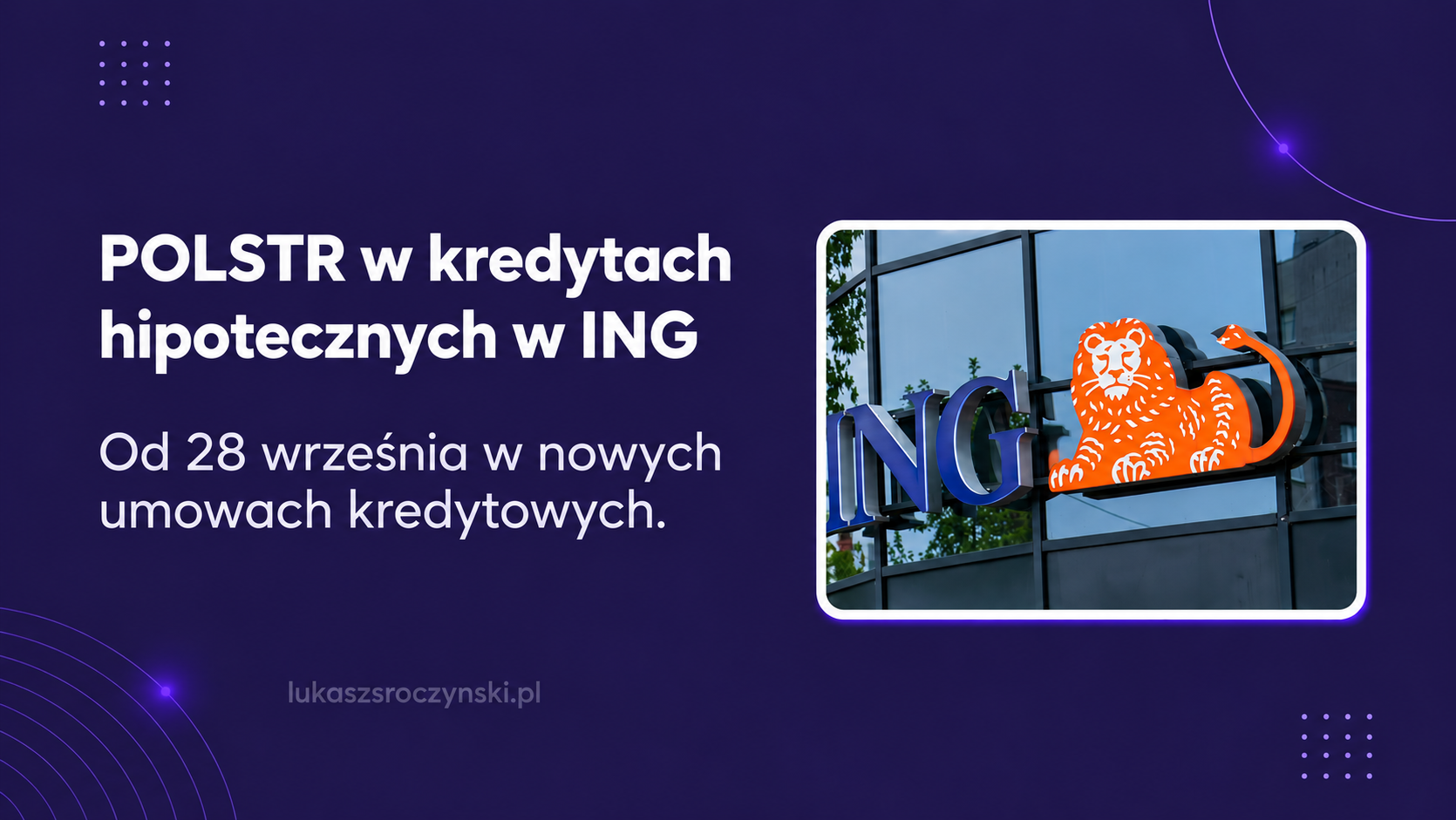 POLSTR w kredytach hipotecznych w ING Banku Śląskim